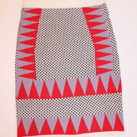 English Factory Geometric Slimfit Knit Skirt sz S - Picture 5 of 7